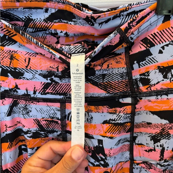 Lululemon Sz 2 Fast Free 7/8 Tight II Nulux 25" Inversion Multi Stretch Wicking - Picture 9 of 9
